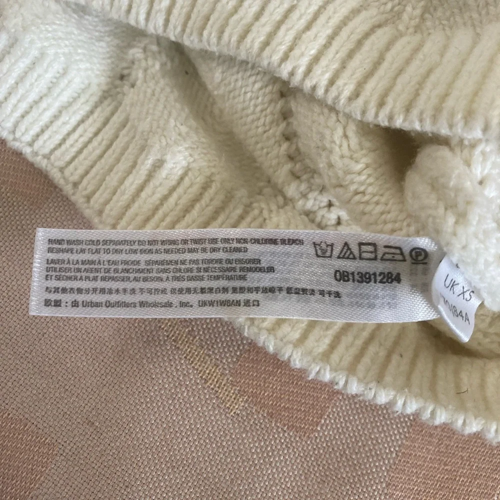 Free People Intimately Off White Cropped Knit Body Sweater - Picture 9 of 9